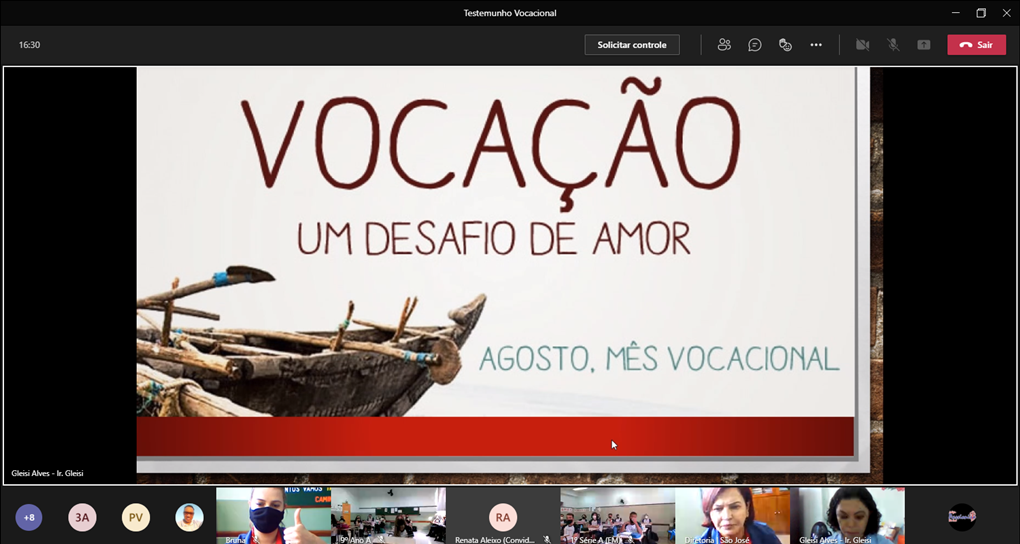 Testemunho Vocacional - Fund. II e M�dio Col�gio Passionista S�o Jos�