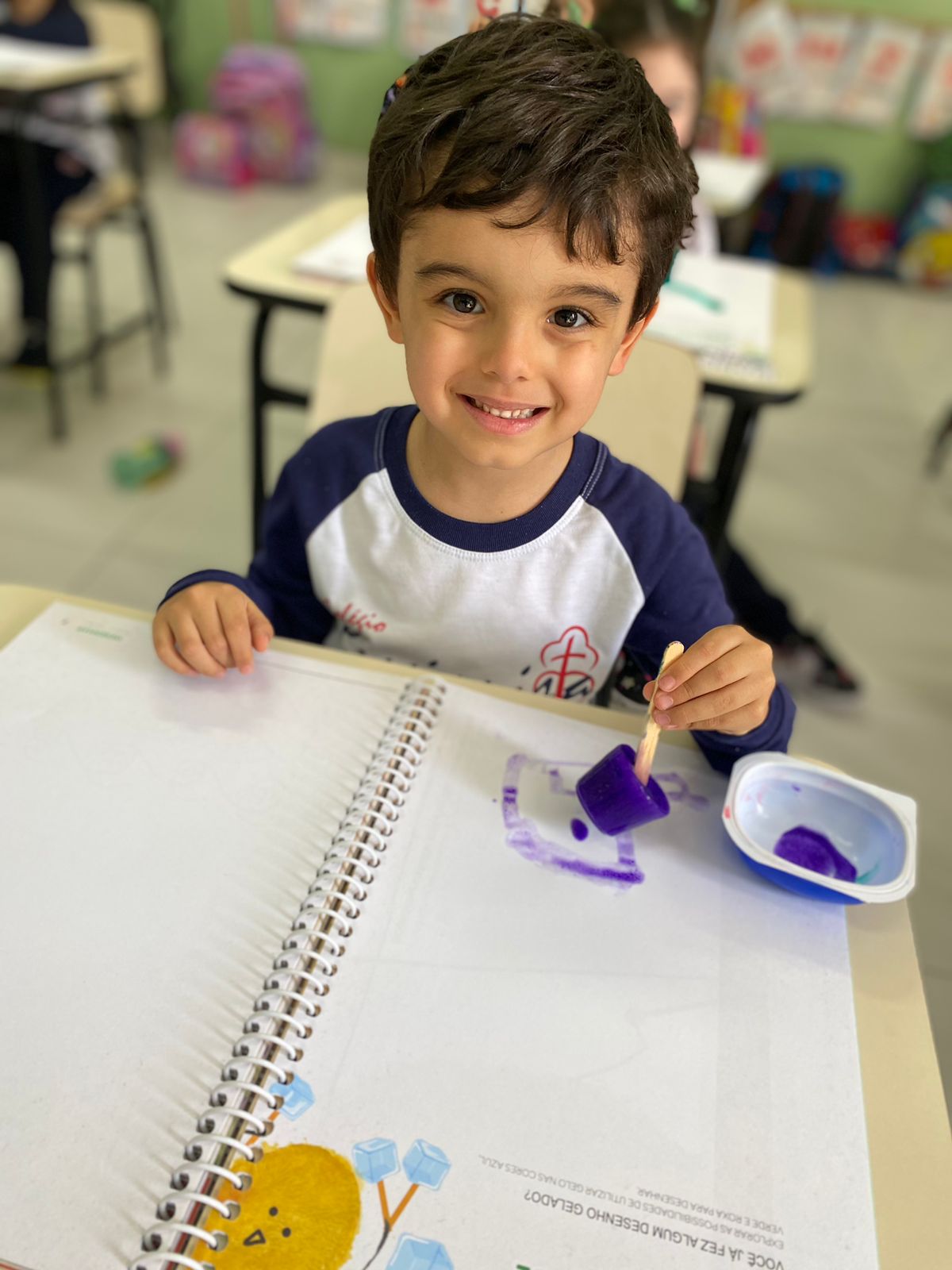 Pr� I B -  Pintura com Gelo Colorido Col�gio Passionista S�o Jos�