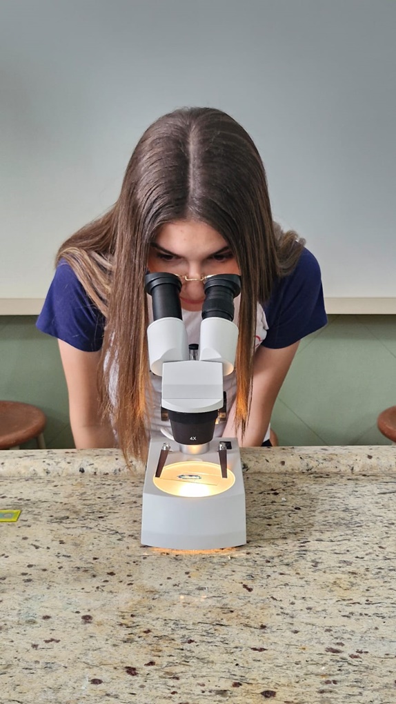 7� Ano - Observa��o da C�lula de uma Cebola Col�gio Passionista S�o Jos�