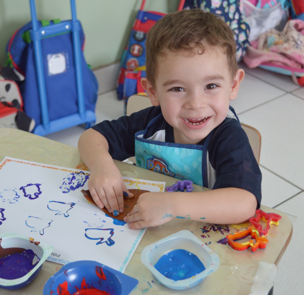 Maternal II - Pinturas Carimbadas Col�gio Passionista S�o Jos�