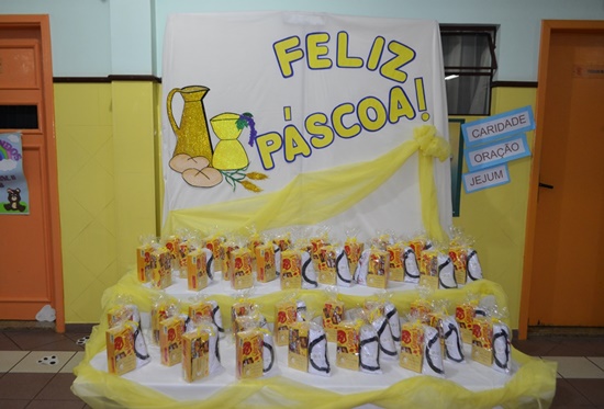 Celebra��o de P�scoa com a Comunidade Educativa. Col�gio Passionista S�o Jos�
